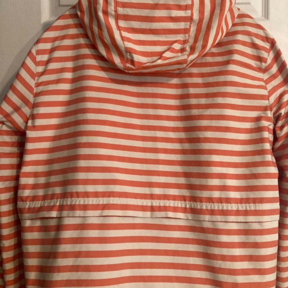 Women's Lafayette 148 NY Striped Lightweight Peach Rose & Tan Jacket - Picture 11 of 16